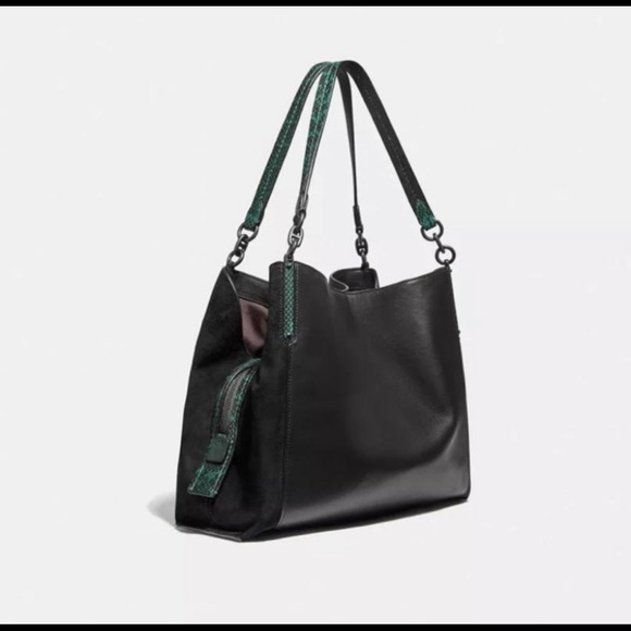 Coach Dalton 31 black tote with gunmetal hardware - Picture 2 of 13